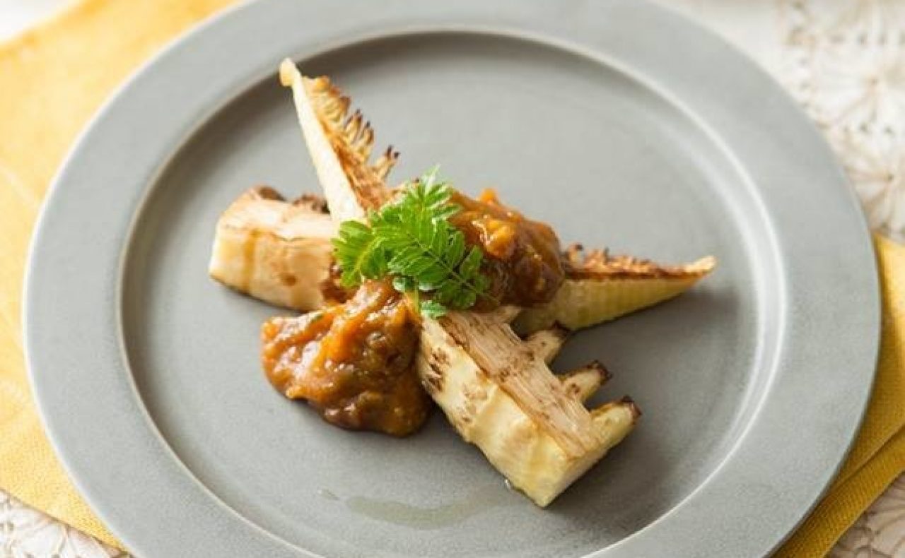 【レシピ】筍のピーナッツハニー味噌焼き